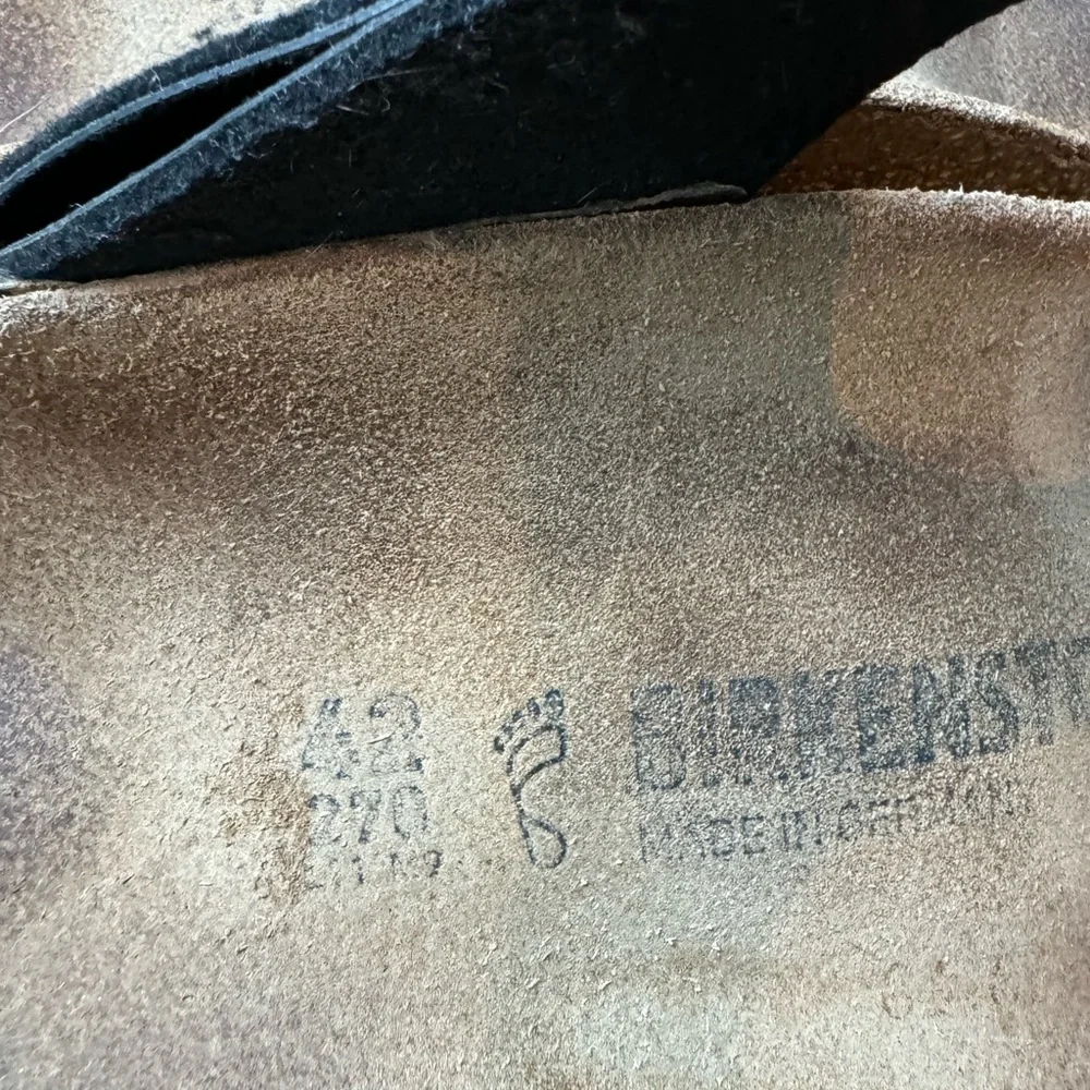 Birkenstock Gizeh Birko-Flor Metallic Stones Black sz42 US11 price firm!…
